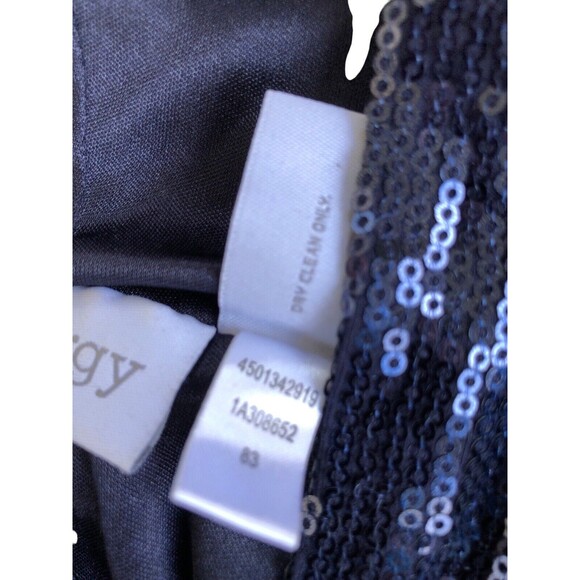 Zenergy Jacket Womens Small Blue Sequin Hooded Party Sparkle Swift Chicos Size 1 - Picture 8 of 10